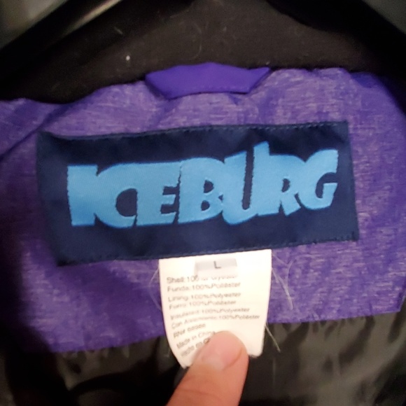 ICEBURG   Purple Girls snow coat. Kids L - Picture 3 of 3